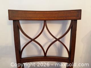 MaxSold Auction: Antique Regency Style Banded Walnut Dining Chairs  - Toronto (Ontario, Canada) PARTNER MANAGED Estate Sale Online Auction - Highbourne Road