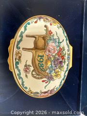 MaxSold Auction: A Pair Halcyon Days Oval Enameled Trinket  Boxes “A year to Remember 1981 + 1982” - Toronto (Ontario, Canada) PARTNER MANAGED Estate Sale Online Auction - Edmond Avenue