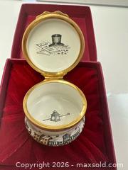 MaxSold Auction: A Pair of Halcyon Days Christmas Themed Enameled Pill Trinket Boxes - Toronto (Ontario, Canada) PARTNER MANAGED Estate Sale Online Auction - Edmond Avenue