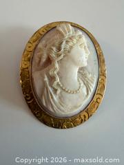 MaxSold Auction: Antique 10k Gold Cameo Brooch  - Toronto (Ontario, Canada) PARTNER MANAGED Estate Sale Online Auction - Edmond Avenue