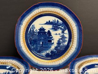MaxSold Auction: Antique 18th c. Spode Chinoiserie Blue + White Plates + Bowls  - Toronto (Ontario, Canada) PARTNER MANAGED Estate Sale Online Auction - Edmond Avenue