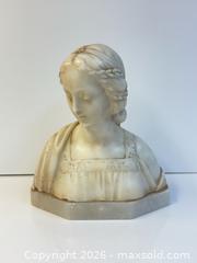 MaxSold Auction: Antique Carved Marble Bust of a Woman Signed  - Toronto (Ontario, Canada) PARTNER MANAGED Estate Sale Online Auction - Edmond Avenue