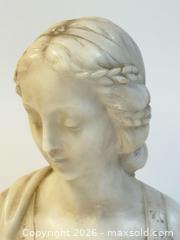 MaxSold Auction: Antique Carved Marble Bust of a Woman Signed  - Toronto (Ontario, Canada) PARTNER MANAGED Estate Sale Online Auction - Edmond Avenue