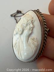 MaxSold Auction: Antique Carved Shell Cameo Pendant Brooch  - Toronto (Ontario, Canada) PARTNER MANAGED Estate Sale Online Auction - Edmond Avenue