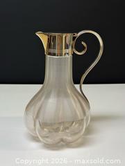 MaxSold Auction: Antique Clear Glass Claret Jug with Silver Plated Top - Toronto (Ontario, Canada) PARTNER MANAGED Estate Sale Online Auction - Edmond Avenue