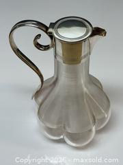 MaxSold Auction: Antique Clear Glass Claret Jug with Silver Plated Top - Toronto (Ontario, Canada) PARTNER MANAGED Estate Sale Online Auction - Edmond Avenue
