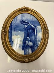 MaxSold Auction: Antique Doulton ‘Blue Children Series’ Oval Framed Plaque - Toronto (Ontario, Canada) PARTNER MANAGED Estate Sale Online Auction - Edmond Avenue