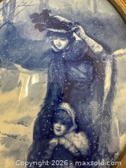 MaxSold Auction: Antique Doulton ‘Blue Children Series’ Oval Framed Plaque - Toronto (Ontario, Canada) PARTNER MANAGED Estate Sale Online Auction - Edmond Avenue