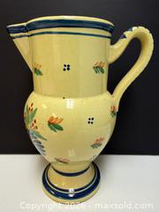 MaxSold Auction: Antique French Henriot Quimper Pottery Pitcher - Toronto (Ontario, Canada) PARTNER MANAGED Estate Sale Online Auction - Edmund Avenue