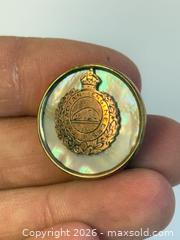 MaxSold Auction: Antique Gold + Abalone Canadian Engineering Pin  - Toronto (Ontario, Canada) PARTNER MANAGED Estate Sale Online Auction - Edmond Avenue