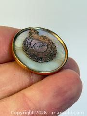 MaxSold Auction: Antique Gold + Abalone Canadian Engineering Pin  - Toronto (Ontario, Canada) PARTNER MANAGED Estate Sale Online Auction - Edmond Avenue