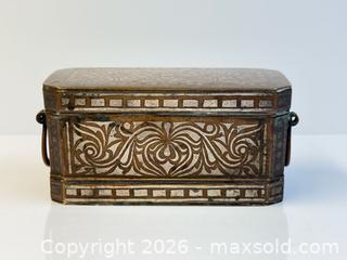 MaxSold Auction: Antique Indian Brass + Silver? Bettle Nut Box  - Toronto (Ontario, Canada) PARTNER MANAGED Estate Sale Online Auction - Edmond Avenue