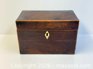 MaxSold Auction: Antique Mahogany Tea Caddy  - Toronto (Ontario, Canada) PARTNER MANAGED Estate Sale Online Auction - Edmond Avenue