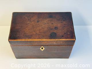 MaxSold Auction: Antique Mahogany Tea Caddy  - Toronto (Ontario, Canada) PARTNER MANAGED Estate Sale Online Auction - Edmond Avenue