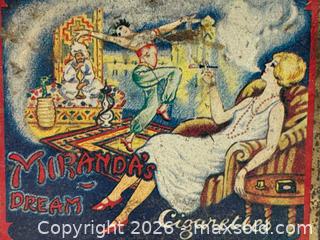 MaxSold Auction: Antique Miranda’s Dreams Tin Cigs Box by Dodo Designs - Toronto (Ontario, Canada) PARTNER MANAGED Estate Sale Online Auction - Edmond Avenue