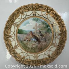 MaxSold Auction: Antique Nippon Plate by Morimura Brothers with Moriage Decoration + Quails - Toronto (Ontario, Canada) PARTNER MANAGED Estate Sale Online Auction - Edmond Avenue