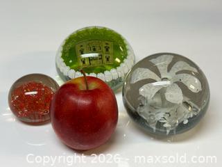 MaxSold Auction: Assorted Vintage Glass Paperweights x5 - Toronto (Ontario, Canada) PARTNER MANAGED Estate Sale Online Auction - Edmund Avenue