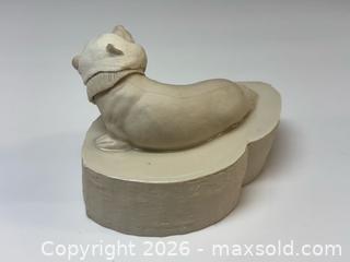 MaxSold Auction: Canadian Artist Janet MacPhearson Porcelain + Gold Lustre Seal Figurine Signed  - Toronto (Ontario, Canada) PARTNER MANAGED Estate Sale Online Auction - Edmond Avenue