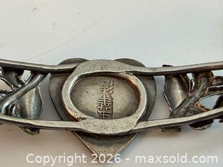 MaxSold Auction: Chinese Sterling Silver Enamel Heart Bracelet  - Toronto (Ontario, Canada) PARTNER MANAGED Estate Sale Online Auction - Edmond Avenue