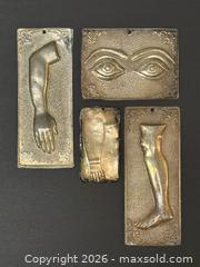 MaxSold Auction: Four Christian Orthodox Religious Votive Offering Tamas Body Parts  - Toronto (Ontario, Canada) PARTNER MANAGED Estate Sale Online Auction - Edmond Avenue
