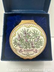 MaxSold Auction: Halcyon Days Enameled Trinket Box “Shakespeare Herb Symbolism from a Winter’s Tale” - Toronto (Ontario, Canada) PARTNER MANAGED Estate Sale Online Auction - Edmond Avenue