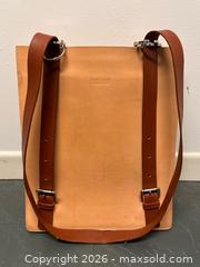 MaxSold Auction: Handmade Natural Leather Knapsack Tote Bag  - Toronto (Ontario, Canada) PARTNER MANAGED Estate Sale Online Auction - Edmond Avenue