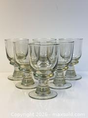 MaxSold Auction: Heavy Blown Glass Water Goblets x6 - Toronto (Ontario, Canada) PARTNER MANAGED Estate Sale Online Auction - Edmond Avenue
