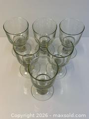 MaxSold Auction: Heavy Blown Glass Water Goblets x6 - Toronto (Ontario, Canada) PARTNER MANAGED Estate Sale Online Auction - Edmond Avenue