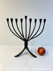 MaxSold Auction: MCM Brutalist Bronze Menorah   - Toronto (Ontario, Canada) PARTNER MANAGED Estate Sale Online Auction - Edmond Avenue