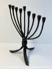 MaxSold Auction: MCM Brutalist Bronze Menorah   - Toronto (Ontario, Canada) PARTNER MANAGED Estate Sale Online Auction - Edmond Avenue