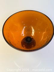MaxSold Auction: MCM Erik Höglund Amber Art Glass Pedestal Bowl  - Toronto (Ontario, Canada) PARTNER MANAGED Estate Sale Online Auction - Edmond Avenue