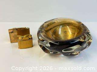 MaxSold Auction: MCM Murano Art Glass Ashtray + Lighters  - Toronto (Ontario, Canada) PARTNER MANAGED Estate Sale Online Auction - Edmond Avenue