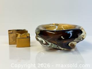 MaxSold Auction: MCM Murano Art Glass Ashtray + Lighters  - Toronto (Ontario, Canada) PARTNER MANAGED Estate Sale Online Auction - Edmond Avenue