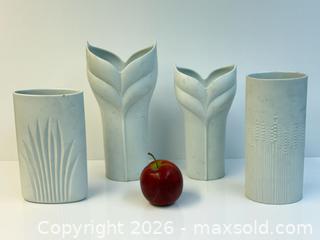 MaxSold Auction: MCM Rosenthal White Porcelain Vases x4 - Toronto (Ontario, Canada) PARTNER MANAGED Estate Sale Online Auction - Edmond Avenue