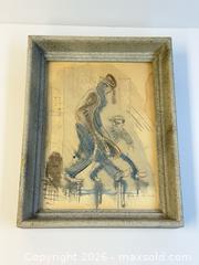 MaxSold Auction: MCM Signed Abstract Pen + Watercolour Painting  - Toronto (Ontario, Canada) PARTNER MANAGED Estate Sale Online Auction - Edmond Avenue