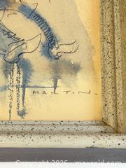 MaxSold Auction: MCM Signed Abstract Pen + Watercolour Painting  - Toronto (Ontario, Canada) PARTNER MANAGED Estate Sale Online Auction - Edmond Avenue