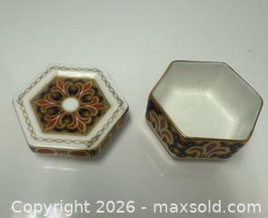 MaxSold Auction: Miniature Royal Crown Derby Imari Trinket Box - Toronto (Ontario, Canada) PARTNER MANAGED Estate Sale Online Auction - Edmond Avenue