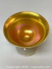 MaxSold Auction: Pair of Steuben Gold Aurene Calcite Sherbet Glasses - Toronto (Ontario, Canada) PARTNER MANAGED Estate Sale Online Auction - Edmond Avenue