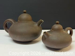 MaxSold Auction: Pair of Tekanna Denmark Ceramic Dark Taupe Brown Teapots - Toronto (Ontario, Canada) PARTNER MANAGED Estate Sale Online Auction - Edmond Avenue