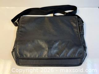 MaxSold Auction: Roots Black Leather Messenger Bag - Toronto (Ontario, Canada) PARTNER MANAGED Estate Sale Online Auction - Edmund Avenue