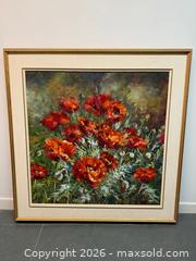 MaxSold Auction: Signed Oil Painting of Poppies  - Toronto (Ontario, Canada) PARTNER MANAGED Estate Sale Online Auction - Edmond Avenue