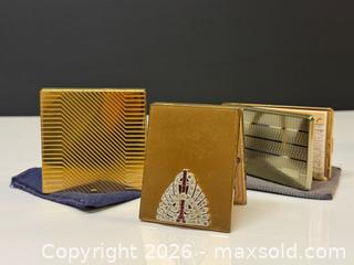 MaxSold Auction: Two Vintage Gold Tone Compact Mirrors + Address Book - Toronto (Ontario, Canada) PARTNER MANAGED Estate Sale Online Auction - Edmond Avenue