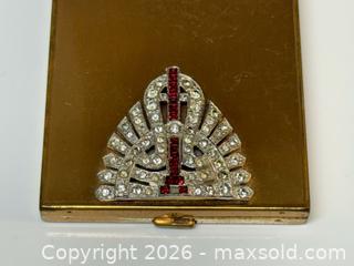 MaxSold Auction: Two Vintage Gold Tone Compact Mirrors + Address Book - Toronto (Ontario, Canada) PARTNER MANAGED Estate Sale Online Auction - Edmond Avenue