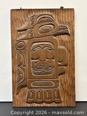 MaxSold Auction: Vintage Canadian Haida Hand Carved Plaque Signed by R. Thur - Toronto (Ontario, Canada) PARTNER MANAGED Estate Sale Online Auction - Edmund Avenue