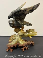 MaxSold Auction: Vintage Chinese Hand Carved Jade Hawk Bird Sculpture on Stand - Toronto (Ontario, Canada) PARTNER MANAGED Estate Sale Online Auction - Edmond Avenue