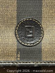 MaxSold Auction: Vintage Fendi Pequin Striped Coated Canvas Shoulder Crossbody Bag - Toronto (Ontario, Canada) PARTNER MANAGED Estate Sale Online Auction - Edmond Avenue