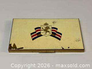 MaxSold Auction: Vintage French WWII Henrietta Brass Enamelled Cigs Case  - Toronto (Ontario, Canada) PARTNER MANAGED Estate Sale Online Auction - Edmond Avenue