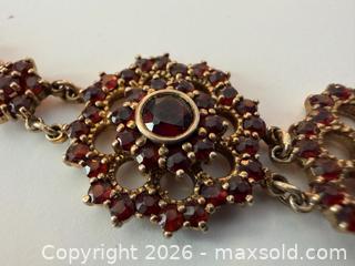 MaxSold Auction: Vintage Garnet Bracelet + Brooch  - Toronto (Ontario, Canada) PARTNER MANAGED Estate Sale Online Auction - Edmond Avenue