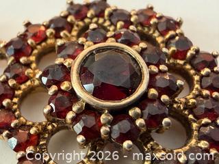 MaxSold Auction: Vintage Garnet Bracelet + Brooch  - Toronto (Ontario, Canada) PARTNER MANAGED Estate Sale Online Auction - Edmond Avenue