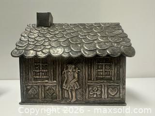 MaxSold Auction: Vintage Hansel and Gretal House Silver Plated Money Bank  - Toronto (Ontario, Canada) PARTNER MANAGED Estate Sale Online Auction - Edmund Avenue